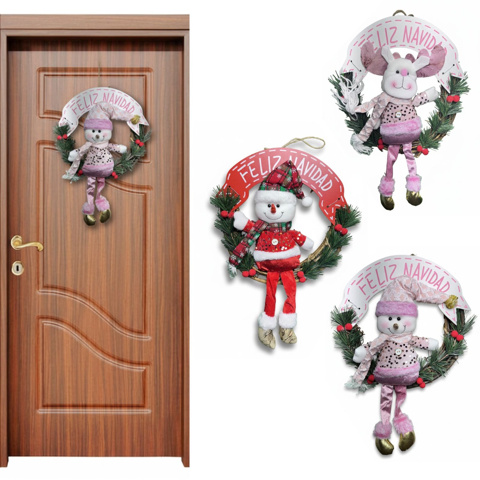 Corona-Navidena.jpg Corona Navideña con Luz - Imagen 1