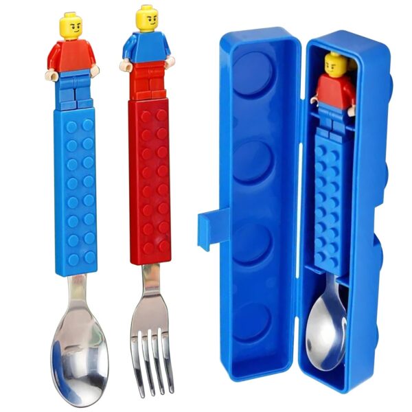 Cubiertos Lego con Estuche