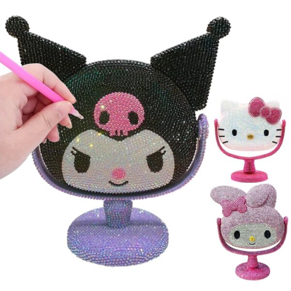 Espejo de Base con Diamantes