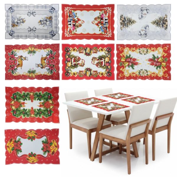 Individual Navideño de Mesa x12