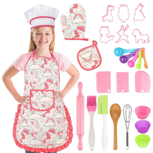 Set de Cocina para Niños Delantal Gorro