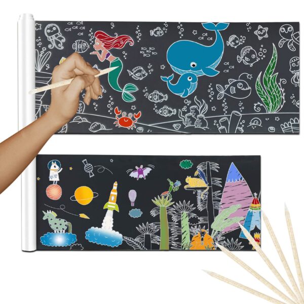 Papel Mágico Negro 30cm x 2mt