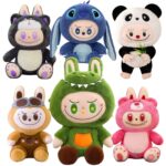 Peluche Labubu con Disfraz + Cobija