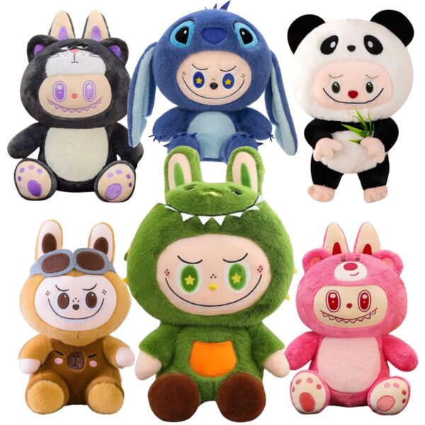 Peluche Labubu con Disfraz + Cobija