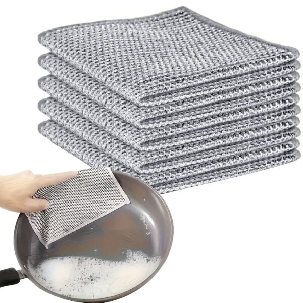 Paños de Fibra Metálica Set x5