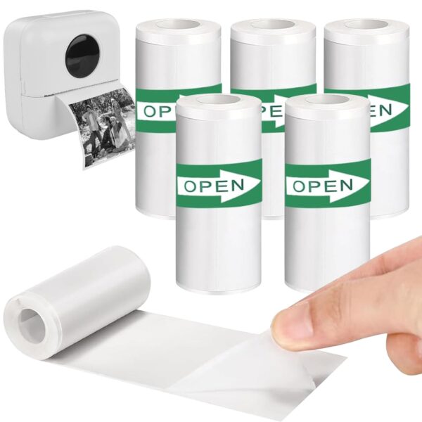 Rollo Papel Termico Adhesivo x5