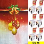 Set x6 Protector de silla y Mantel Navideño - Imagen 7