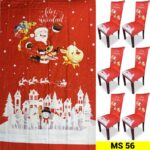 Set x6 Protector de silla y Mantel Navideño - Imagen 4