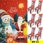 Set x6 Protector de silla y Mantel Navideño - Imagen 3
