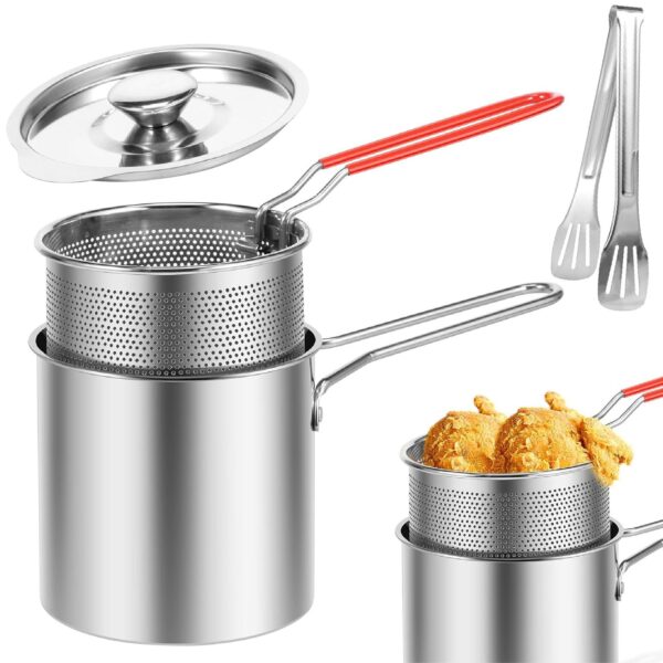 Olla Freidora Profunda Canasta con Tapa