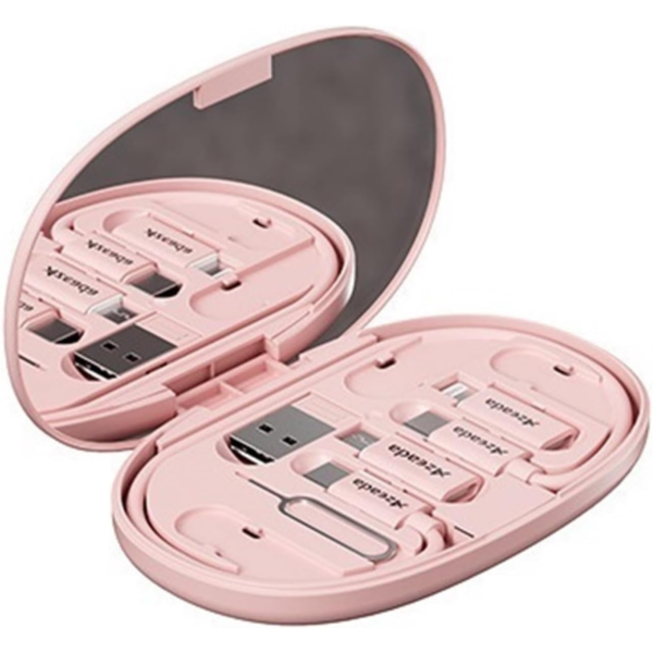 Espejo con adaptador de cables para celular