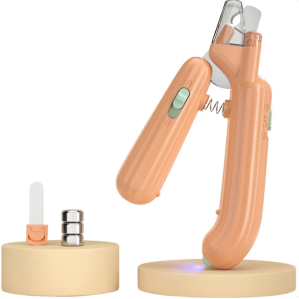 Pinza corta garra de mascotas con luz